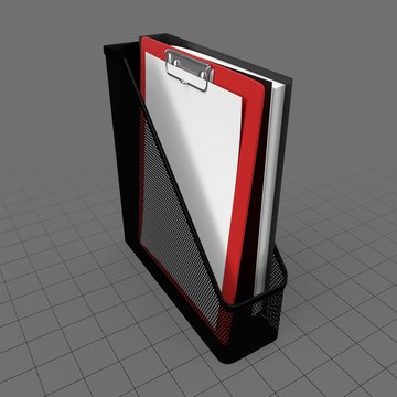 Vertical paper holder
