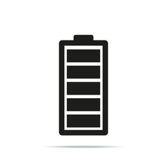 full battery icon vector on white background eps10