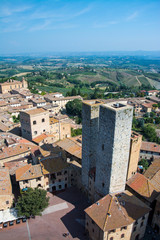 Fototapeta na wymiar San Gimignano, Toskana, Italien