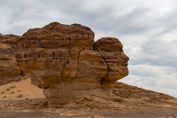 Mada'in Saleh (Al-Ḥijr & Hegra) archaeological site near Al Ula, Saudi Arabia