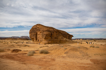 Mada'in Saleh (Al-Ḥijr & Hegra) archaeological site near Al Ula, Saudi Arabia