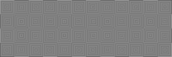 Abstract Seamless Black and White Geometric Pattern with Squares. Contrasty Optical Psychedelic Illusion. Striped Wicker Texture. Raster Illustration