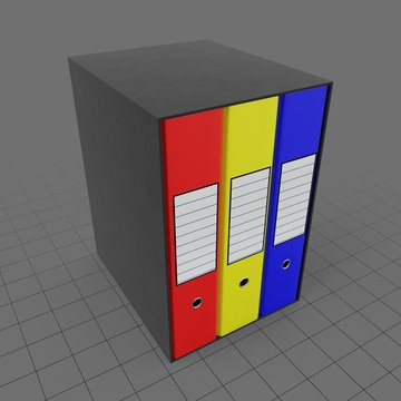 Case with ring binders