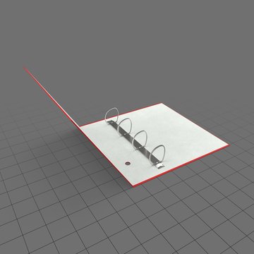 Half open ring binder 1