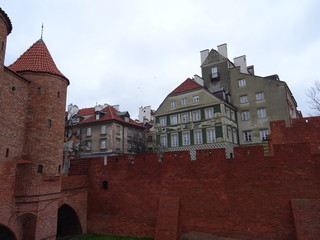 Naklejka premium Warsaw in December 2019