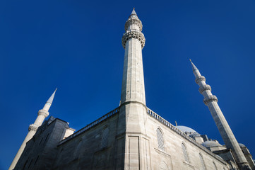 Suleymaniye mosque the first mosque in Istanbul was built in 1557.