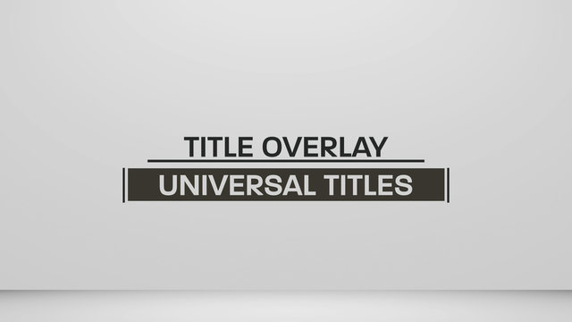 Simple Title Overlay