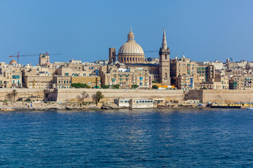Fototapeta na wymiar An amazing view of the capital city of Malta