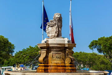 The Lion Fountain in Malta