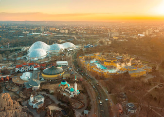 Europe Hungary Budapest Szechenyi thermal Bath.  Big circus of capital city. Budapest zoo