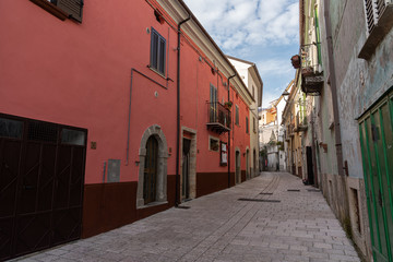 Fototapeta na wymiar Scapoli, Isernia. Is an Italian town of 663 inhabitants in the province of Isernia in Molise. Until the fifteenth century it was an integral part of the Giustizierato d'Abruzzo.
