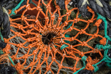 Detail of a lobster weir.