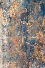 Old Weathered Colorful Concrete Wall Texture