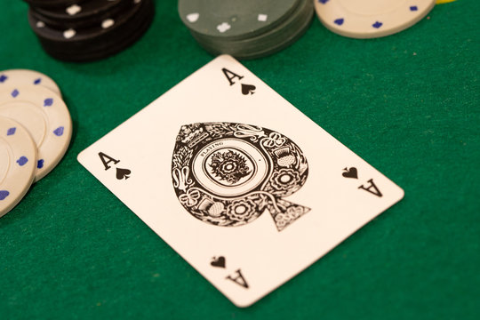 Premium Photo  Ace of spades playing card vintage style. casino and poker.  modern art antique. generative ai