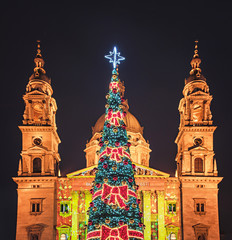 Fototapeta na wymiar Christmas Fair in Budapest