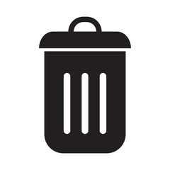 Trash icon vector in trendy style design