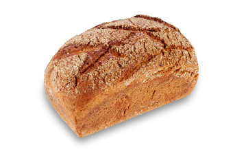 Fresh dark bread with  seeds