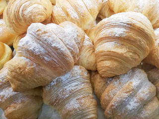 fresh croissants stuffed