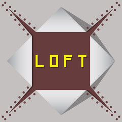 loft design style vector conceptual icon © portorg