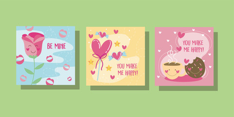 bundle of valentines day cards