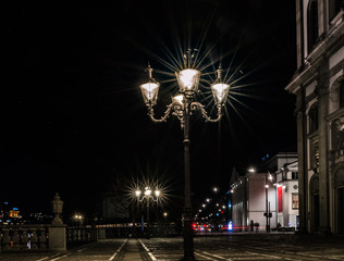 Fototapeta na wymiar Night promenade in Lucerne Switzerland