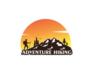 Fototapeta na wymiar adventure hiking vector icon illustration design