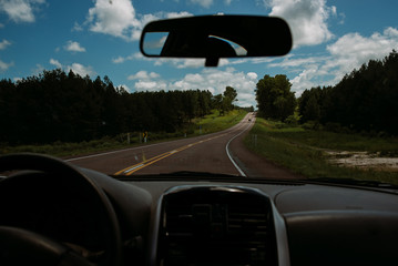 road view from the car