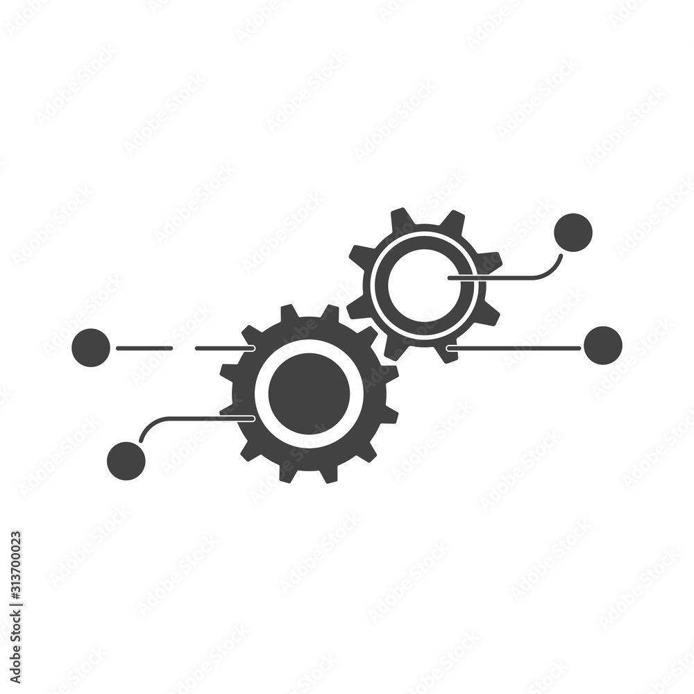 Poster learning the work process. vector icon isolated on white background.