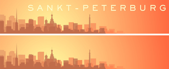 Saint Petersburg Beautiful Skyline Scenery Banner
