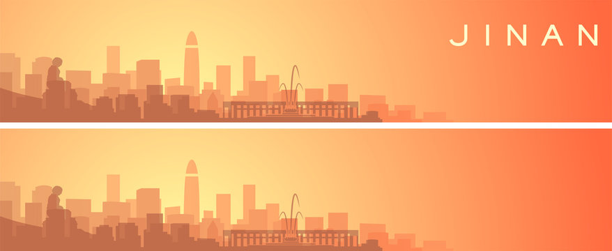 Jinan Beautiful Skyline Scenery Banner