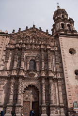 Fototapeta premium San Luis Potosí, Mexico - Apr 2013 Downtown is one the most pleasant places in Mexico to take a walk. The constant parade of visual, sonic and olfactory stimulus keeps travelers intrigued