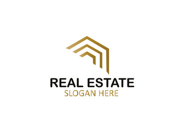 Golden Real Estate Logo Design