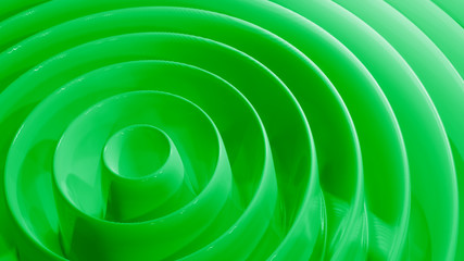 green abstract background irregular ring animation,