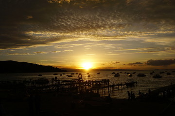Sunset Bolivia Copacabana