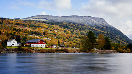 Gol Norway in autumn - obrazy, fototapety, plakaty
