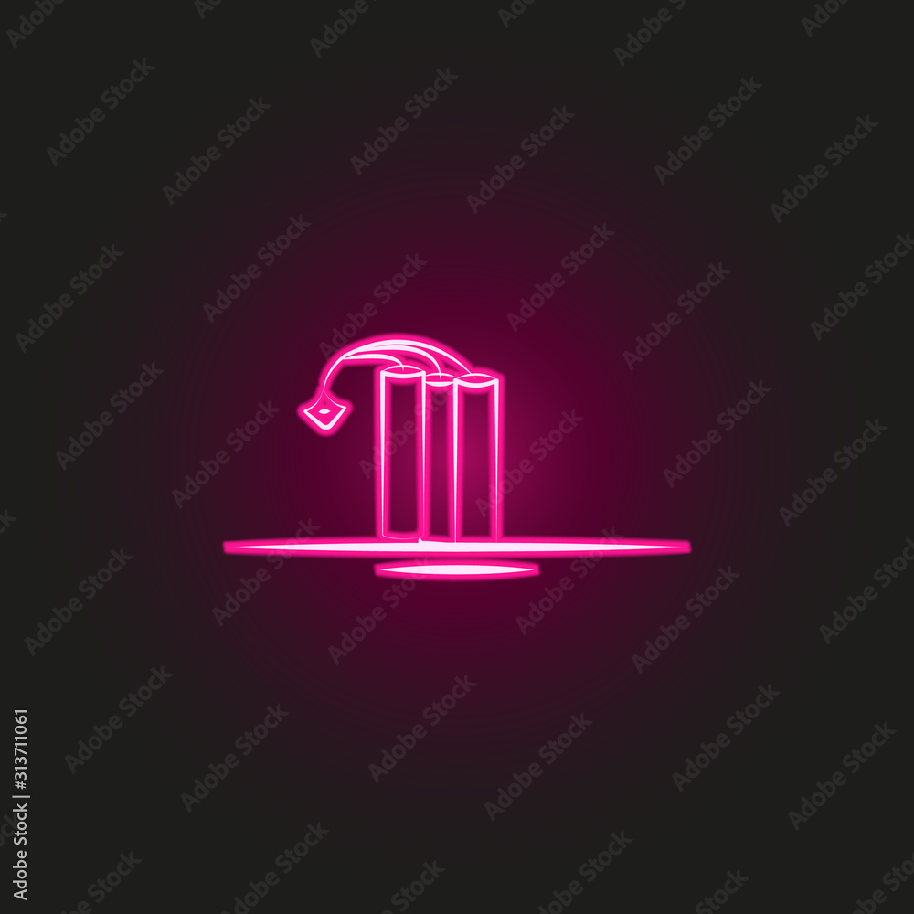 Aufkleber dynamite, mine neon style icon. simple thin line, outline vector of desert icons for ui and ux, webs