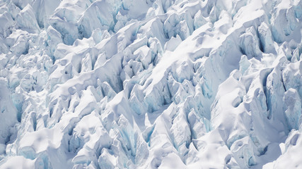 Scenic Helicopter ride over the Franz Josef Glacier and Fox Glacier with deep crevasses and snow...