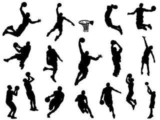 バスケットボール_シルエット