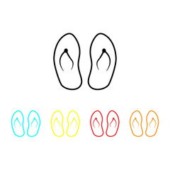 Flip flops icon