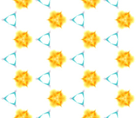 Traditional Graphic Hand Drawn Painted. 