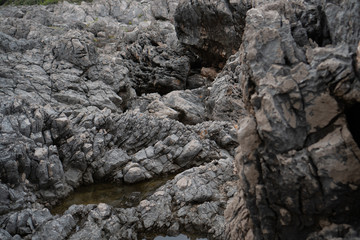 Little puddle in the mountain gorge