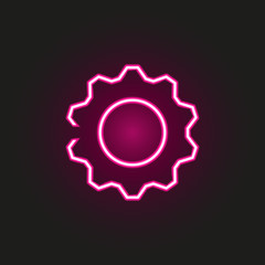 mechanism neon style icon. Simple thin line, outline vector of web icons for ui and ux, website or mobile application