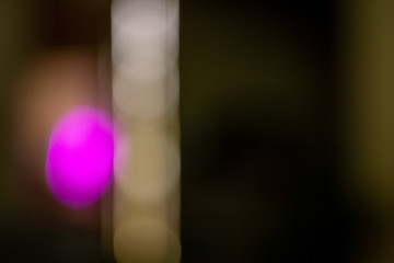 Color bokeh of warm light bulbs without focus, defocus
