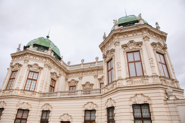 Fototapeta na wymiar famous Belvedere Palace architecture view 