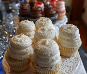 Vanilla  cupcake with buttercream icing