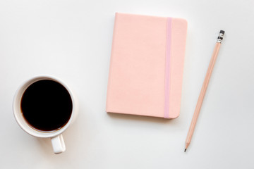 flat lay mockup image.office equipment on desk table.blank background empty space for text design studio creativity ideas for study,education,business modern accessories at workplace.blogging,blog 