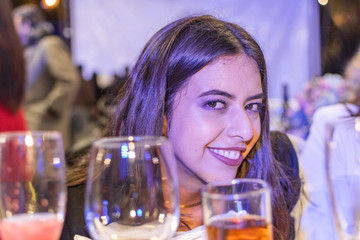 Sisters having fun and drinking some