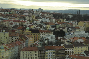 Aerial view of Prague Czech Republic