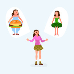 Girl makes her choice