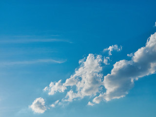 Clouds on blue sky background